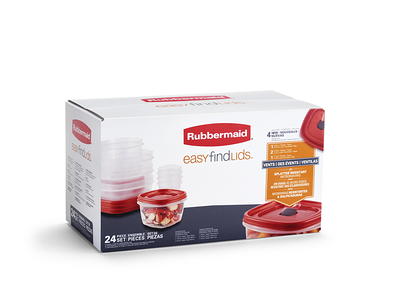 Rubbermaid Easy Find Lids Container, Glass, 5.5 Cups, Tableware &  Serveware