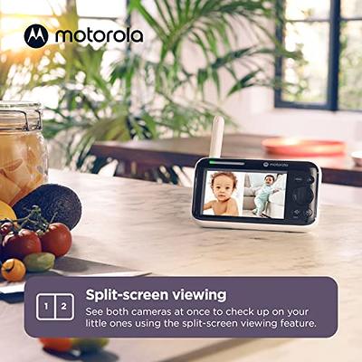 Motorola® VM36XL-2 5 Video Baby Monitor with Two Motorized Pan, Tilt &  Zoom Cameras, 1000ft Range Baby Monitor Set 