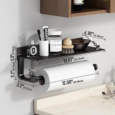 Paper Towel Holder Under Kitchen Cabinet - Self Adhesive Matte