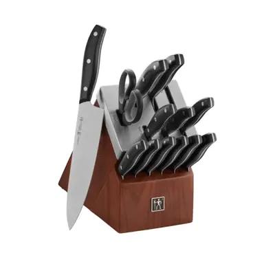 Zwilling Twin Signature 15-Piece Self-Sharpening Knife Block Set - Natural