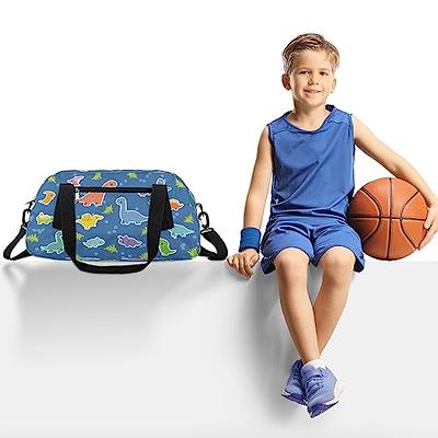 Kids Duffle Bag for Travel, Boys Girls Gym Duffel Bags with Shoe  Compartment Little Kid Weekender Overnight Sports Bag