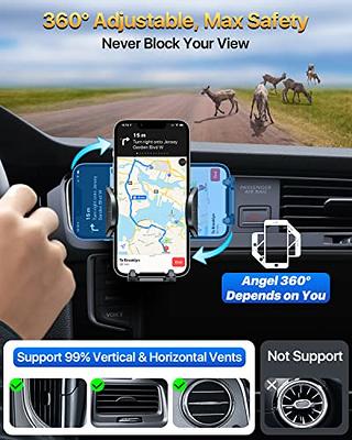 YRU Phone Mount for Car Vent [Upgraded Steel Clip],Sturdy Adjustable  Shockproof Car Phone Holder,Handsfree Cell Phone Stand Cradle for iPhone 15  14 13 Pro Max Samsung Universal Cellphone Pickup,Black - Yahoo Shopping