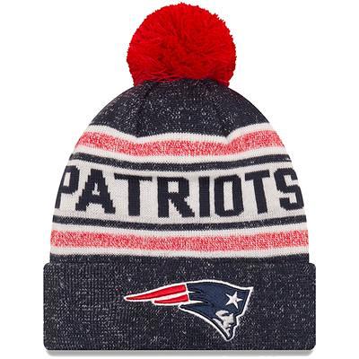 Men's New Era White New England Revolution Jersey Hook Cuffed Knit Hat with  Pom