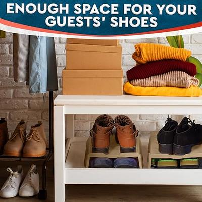 Shoe Racks for Closet Space Saver - 4pcs Closet Shoe Rack Floor