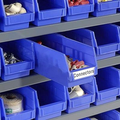 Global Industrial 7 Shelf Steel Shelving with (36) 4 H Plastic Shelf Bins,  Yellow, 36x12x39