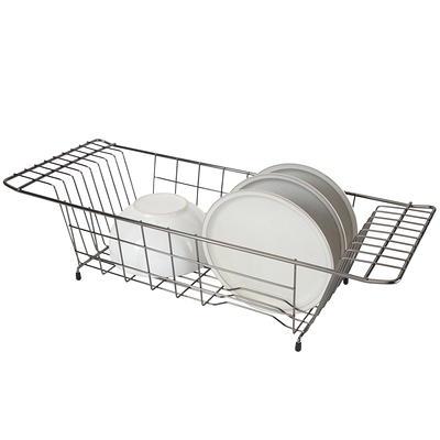 Mainstays Small Dish Drainer Rack - Chrome/Black