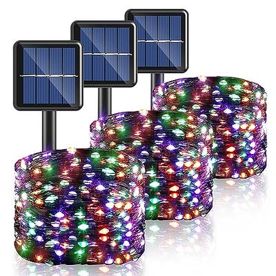 Hiboom 3 Pack Solar Halloween Decoration Lights, 39.4ft 100 LED