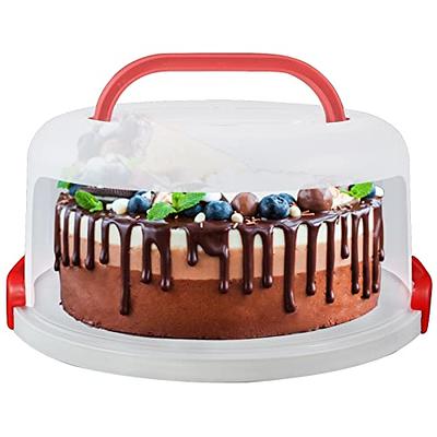 10 Plastic Cake Pie Cookie Keeper Carrier Tray Cupcake Storage