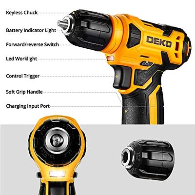 DEKOPRO 126 Piece Power Tool Combo Kits with 8V Cordless Drill, 10MM 3/8''  Keyless Chuck, Professional Household Home DIY Hand Tool Kits for Garden  Office House Repair - Yahoo Shopping