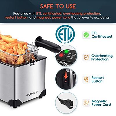 1L MINI & COMPACT SMALL KITCHEN DEEP FAT FRYER & BASKET FISH