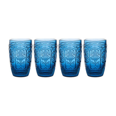 Fitz and Floyd Organic Band Highball Glasses - Set of 4