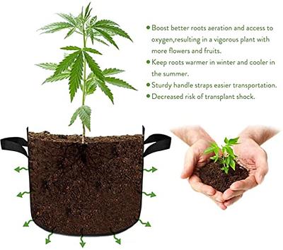 20 Gallon Grow Bags, Heavy Duty Grow Plant Bags With Durable