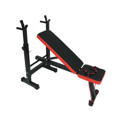 L with Performance Pack Folding Weight Bench & Exercise Bench Press Rack -  Fitness Benches, Gym Bench for Home, Workout Bench - Multi Gym Strength