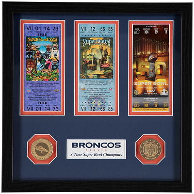 Pittsburgh Steelers Highland Mint 27 x 20 Framed Super Bowl Ticket & Coin  Collection