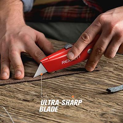 1-Pack Box Cutter Utility Knife, Heavy Duty Aluminum Shell