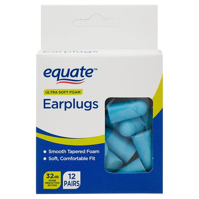 Hyper Tough Noise Canceling Reusable Ear Plugs, 3 Pairs 