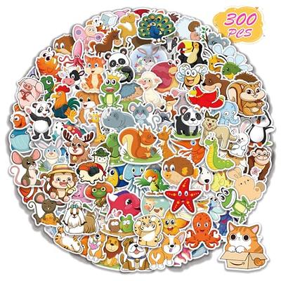 300 Pcs Cute Stickers for Kids Teens Waterproof Vinyl Stickers for