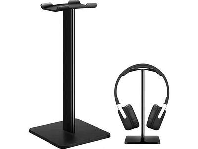 ENHANCE PC Gaming Dual Headphone Stand - Clip-On Desk Headphone Holder with  Adjustable 360 Rotation, Under Desk Headset Holder, Universal Fit , &  Double Cable Loops Organizer with Silicone Pads - Yahoo Shopping