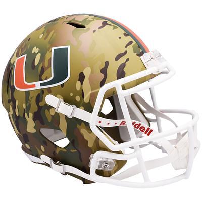 Ed Reed Miami Hurricanes Autographed Riddell Flash Alternate Speed  Authentic Helmet