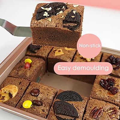 Nonstick Sturdy Handle Square Brownie Cake Baking Pan 8 Inch