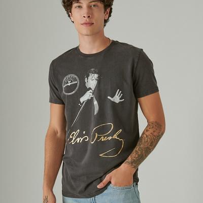 Lucky Brand Elvis Signature in Jet Black, Size M - Yahoo Shopping