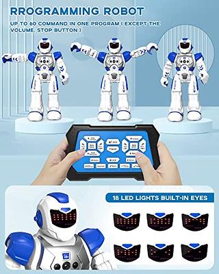 Rc Robot For Kids Intelligent Programmable Robot Dancing, Singing,blue  Eyes,gesture Sensing /remote Control Robot Kit,present For 3 -12 Years Old  Kids