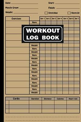 Weight Lifting Log Book: Workout Journal for Men and Women, Exercise  Notebook and Fitness Logbook for Personal Training, (WeightLifting and  Cardio