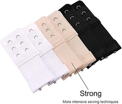 2 Hooks Back Bra Stretchy Band Extension Strap Extender 6 Pieces