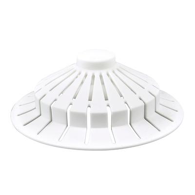 DANCO Universal Bathroom Bathtub Suction Cup Hair Catcher Strainer and  Snare Fits Lift & Turn, Push Button & Trip Lever Bathtub Drains White 10771  