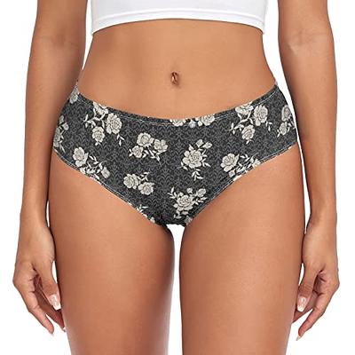 INHLUGLK Bloomyfit High Waist Leak Proof Panties,Women's Rose Jacquard Tummy  Control Briefs Cotton Underwear (E,5XL) - Yahoo Shopping