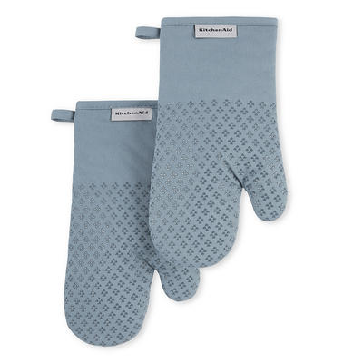 KitchenAid Albany 2-Pack Mini Oven Mitt Set Gray