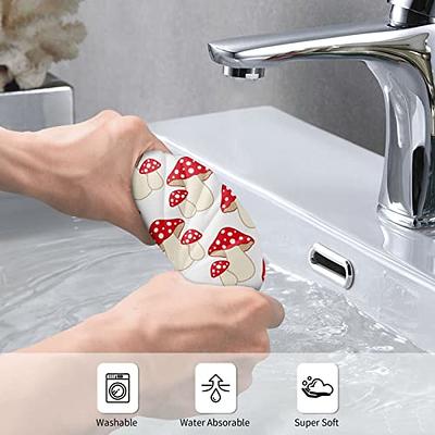 Hand Towels, Kitchen Square Dish Cloths, Microfiber Mushroom