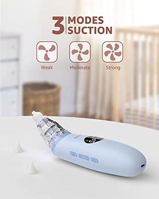 Grownsy Baby Nasal Aspirator | Baby Nose Sucker | Baby Nose Cleaner, Automatic Booger Sucker for Baby, Rechargeable, with Pause & Music