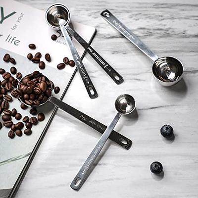 Measuring Spoon Stainless Steel, Long Handle Measuring Spoons