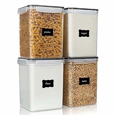 Airtight Food Storage Containers with Lids, Vtopmart 24 pcs Plastic Kitchen  and Pantry Organization Canisters for Cereal, Dry Food, Flour and Sugar