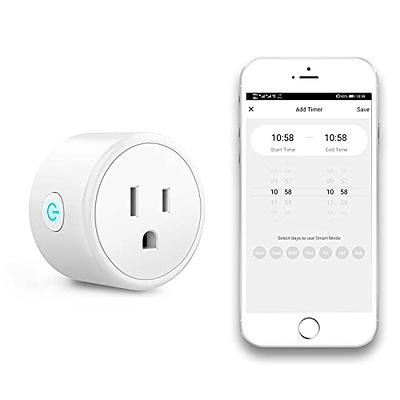 Govee Smart Plug 15A, WiFi Bluetooth Outlets 2 Pack Work with Alexa and  Google Assistant, WiFi Plugs with Multiple Timers, Govee Home APP Group  Control Remotely, No Hub Required, ETL&FCC Certified 