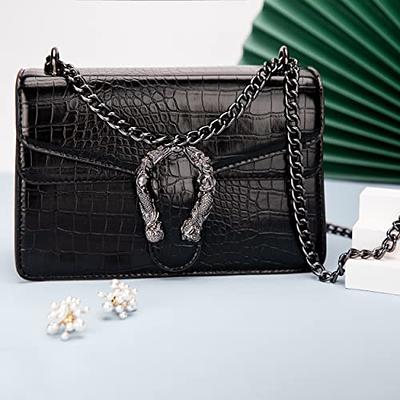 ER.Roulour Quilted Crossbody Bags for Women, Trendy Roomy Shoulder Handbags  with Flap Gold Hardware Chain Purses Shoulder Bag