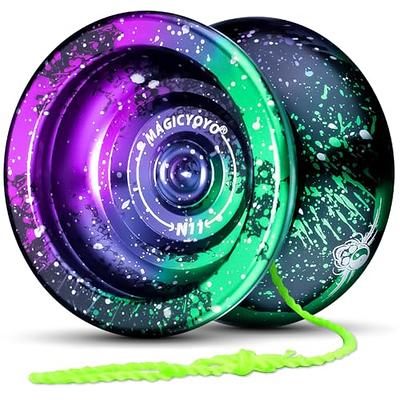  Responsive Yoyo para niños K2 Crystal Purple, Yoyo de plástico  de doble propósito para principiantes, rodamiento de bolas de repuesto que  no responde para jugadores avanzados de Yoyo + herramienta de 