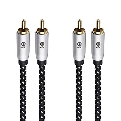 Monoprice Onix Series - Male RCA Two Channel Stereo Audio Cable, 3ft, Black  