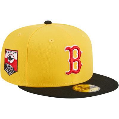 Men's New Era Red Boston Red Sox Logo White 59FIFTY Fitted Hat