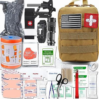 SUPOLOGY Emergency Survival First Aid Kit, Trauma Kit with Tourniquet 36  Splint, Military Combat Tactical IFAK EMT for First Aid Response, Disaster  Home Outdoor Camping Emergency Kit (Tan) - Yahoo Shopping