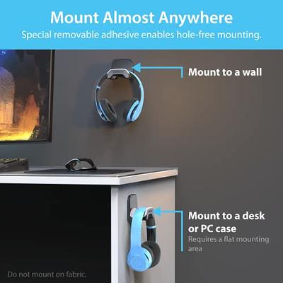 TotalMount Gaming Headset Hangers Include Removable Adhesive