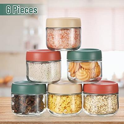 6 oz Glass Jars With Regular Lids,Mini Wide Mouth Mason Jars,Storage Jars  Clear Small Canning Jars With Gold Lids,Canning Jars For