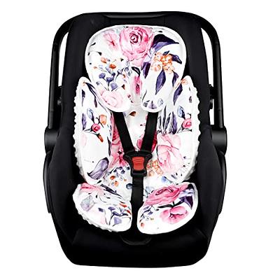 Baby Stroller Cushion, 2-in-1 Infant Car Seat Neck Support Cushion With  Liner Head And Body Support Pillow For Baby, Pink