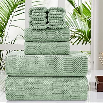 LANE LINEN 100% Cotton Bath Towels Set of 10, 2 Large Bath Towels, 4 Soft  Hand Towels for Bathroom, 4 Wash Towels for Body, Larg