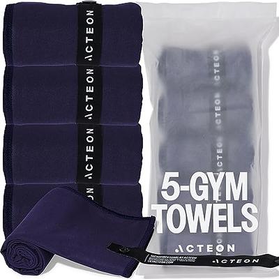 Acteon Microfiber Quick Dry Gym Towel, Silver ION Odor-Free Mega