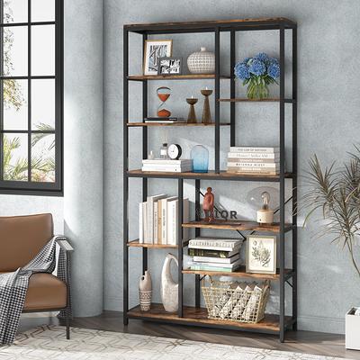 Wide Storage Adjustable Bookshelf Book Display, 3-Shelf Small