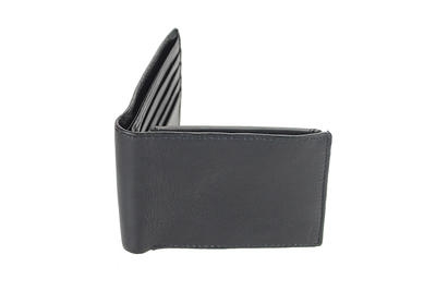 Montauk Leather Club Men's RFID Signal Blocking Genuine Leather Tri-Fold  Wallet with Gift Box 