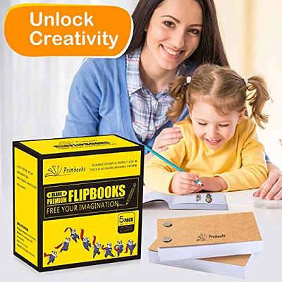 240 Sheets Flipbook Animation Paper -Flippable Paper and Binding Screws