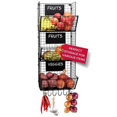 Hanging Fruit Basket Kitchen Hanging Wall Vegetable Fruit Baskets